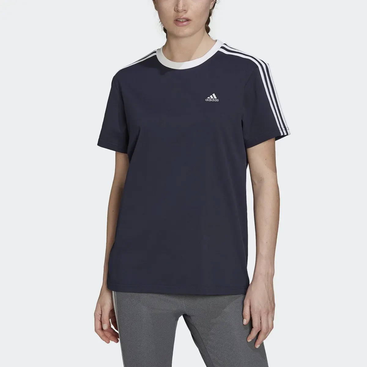 Adidas Essentials 3-Stripes Tee. 1