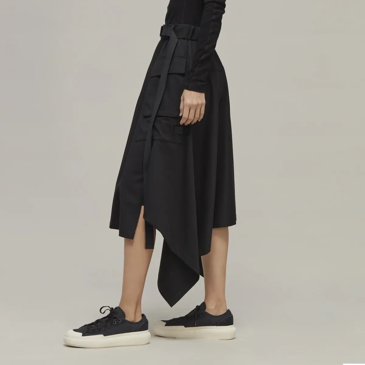 Adidas Y-3 Refined Wool Skirt. 2