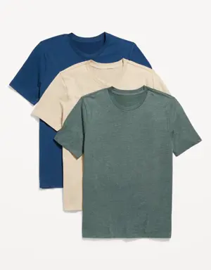 Soft-Washed Crew-Neck T-Shirt 3-Pack for Men multi
