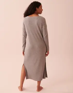 Ribbed Long Sleeve Dress