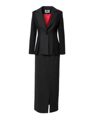 Black And Anthracite Block Detailed Suit