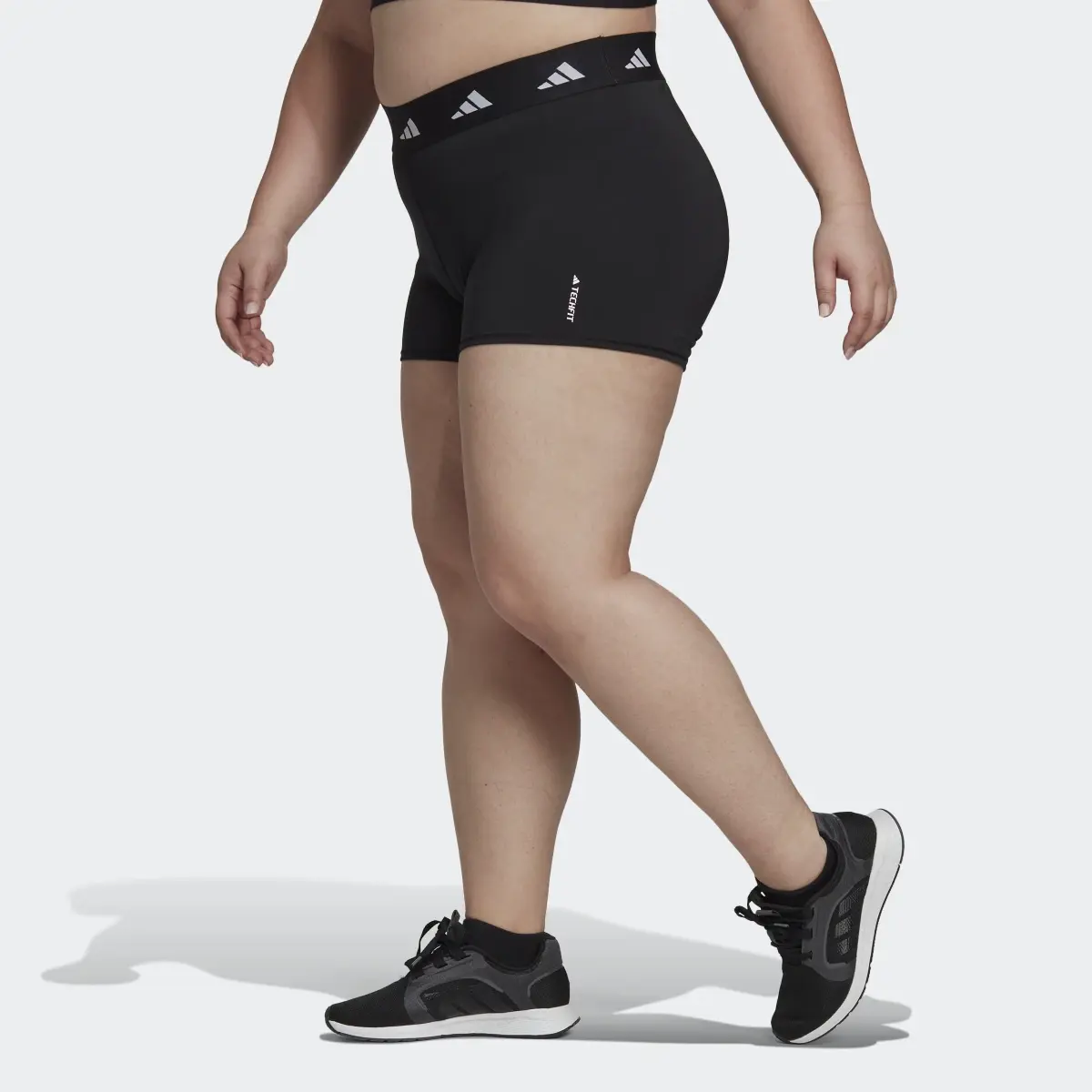 Adidas Techfit Short Leggings (Plus Size). 2