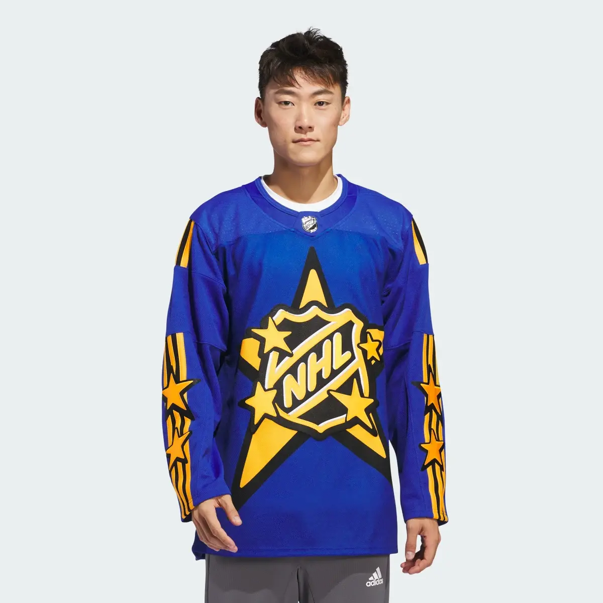 Adidas 2024 NHL All-Star adidas x drew house Blue jersey. 2