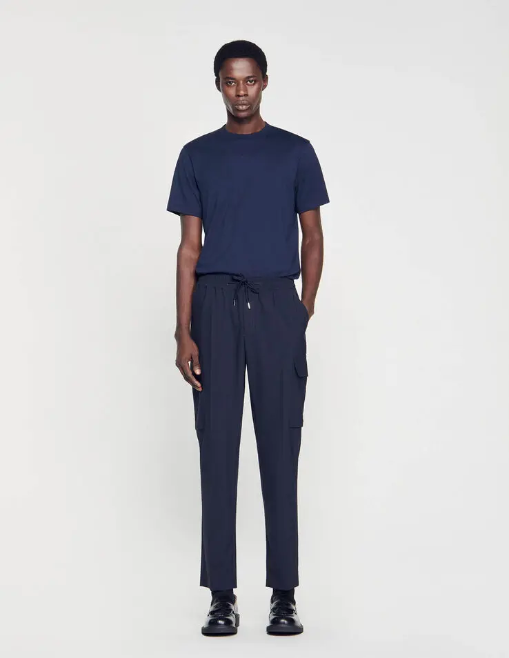 Sandro Elasticated cargo trousers. 1