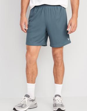 Go-Dry Mesh Performance Shorts -- 7-inch inseam blue