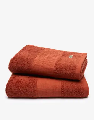 Lacoste Pleated Details Cotton L Lecroco Towel