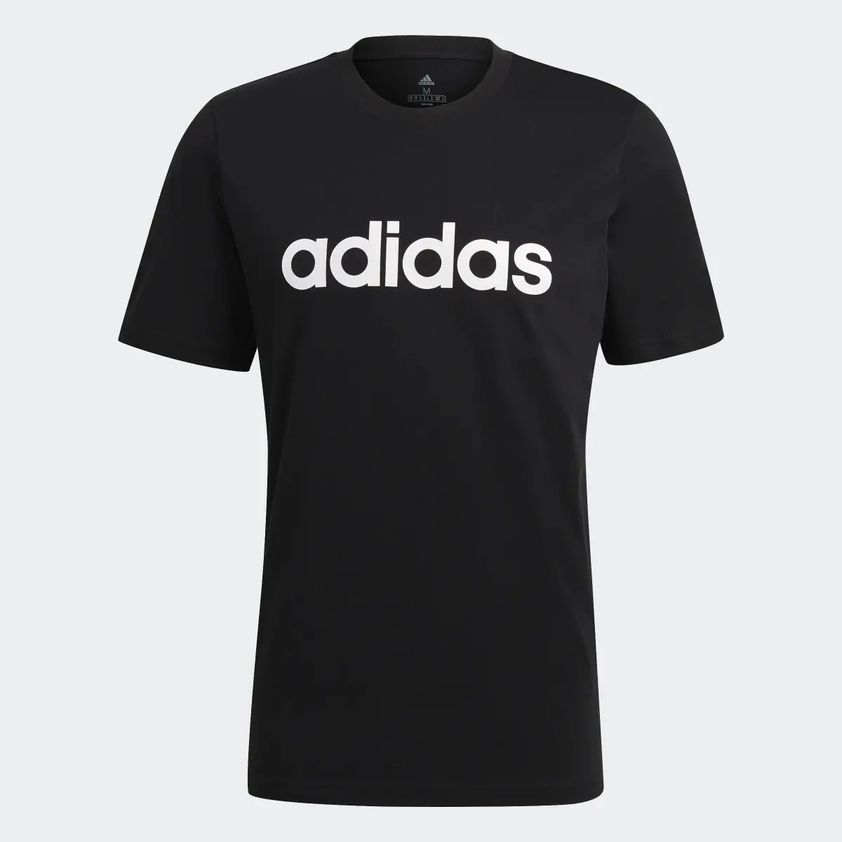 Adidas Essentials Embroidered Linear Logo Tee. 1