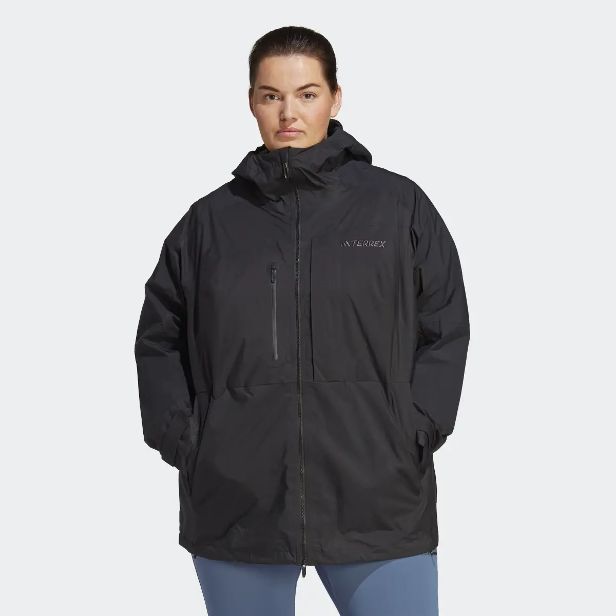 Adidas Terrex Xploric RAIN.RDY Hiking Jacket (Plus Size). 2