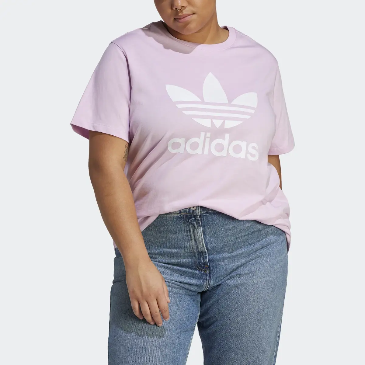 Adidas Adicolor Classics Trefoil Tee (Plus Size). 1