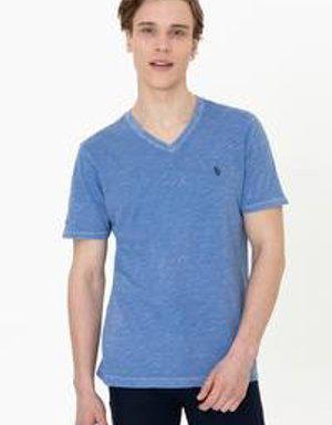Erkek Koyu Mavi Basic T-Shirt