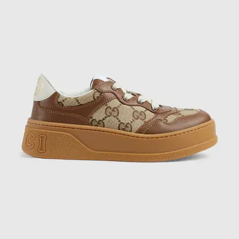 Gucci Children's leather platform sneaker. 1