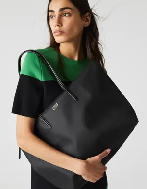 Lacoste Damen L.12.12 Concept Tote Bag mit Reißverschluss