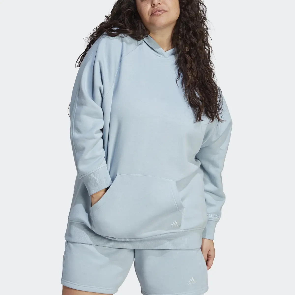 Adidas ALL SZN Fleece Boyfriend Hoodie (Plus Size). 1