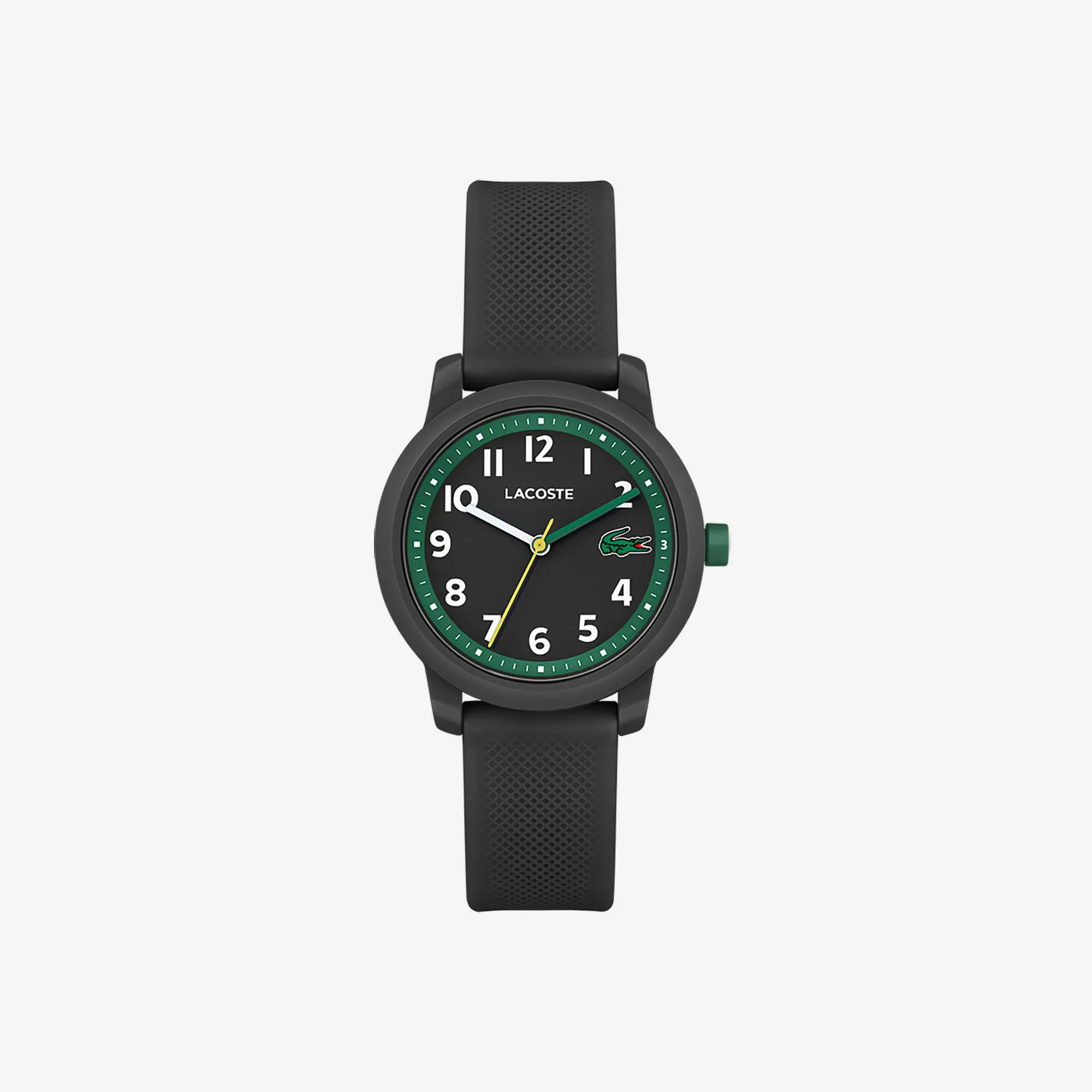 Lacoste Kids’ Lacoste.12.12 Black Silicone Strap Watch. 2