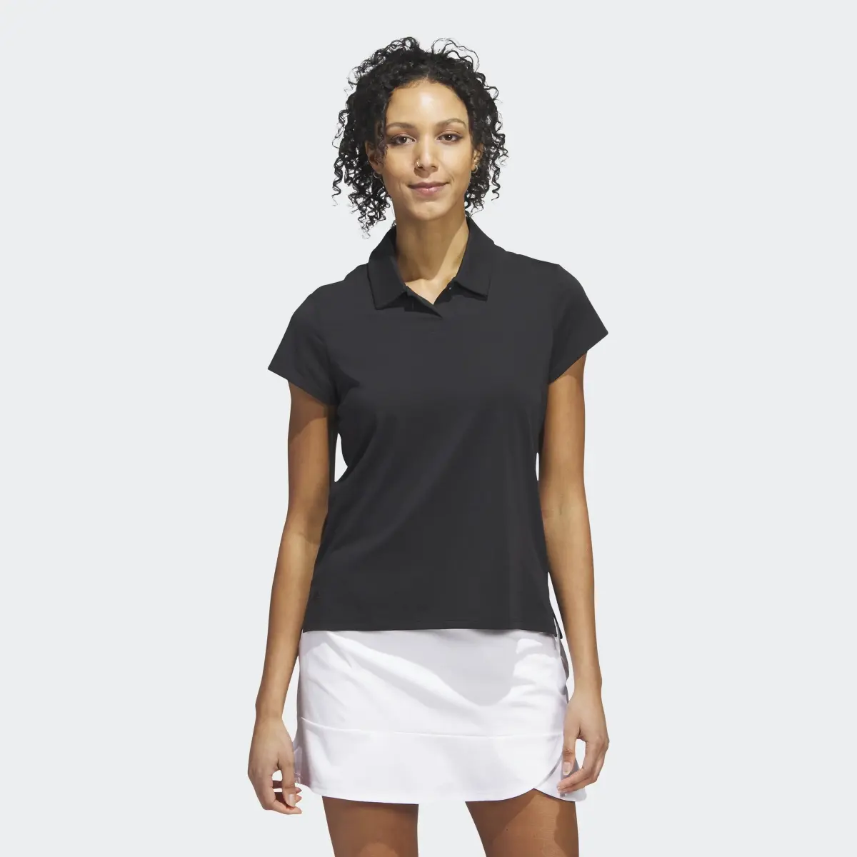 Adidas Go-To Heathered Golf Polo Shirt. 2