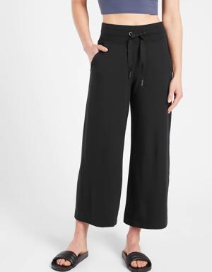 Athleta Balance Wide Crop Pant black