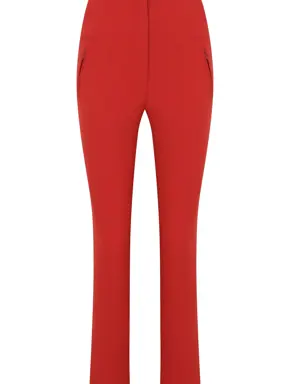 Hip Red Skinny Casual Trousers - 2 / BRICK