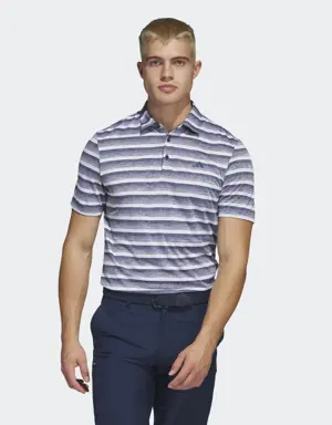 Two-Color Striped Golf Polo Shirt