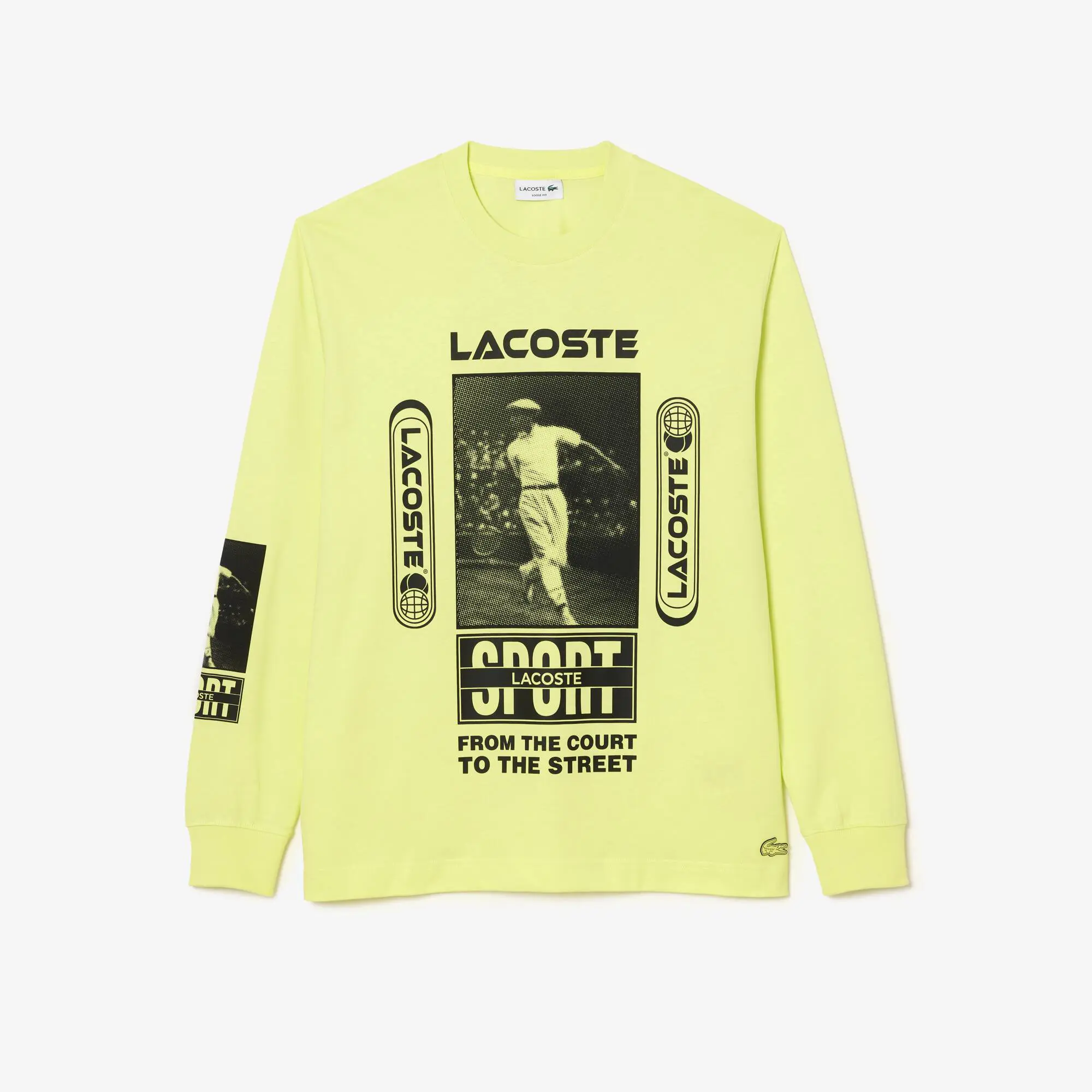 Lacoste Loose fit T-shirt with René Lacoste print. 2