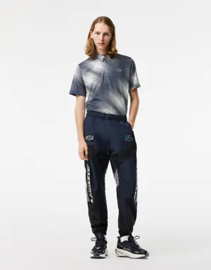 Pantalon de survêtement homme Lacoste dégradé et imprimé damier