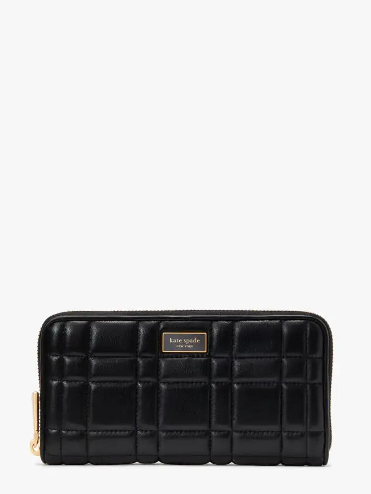 Kate Spade Evelyn Quilted Zip-around Continental Wallet. 1