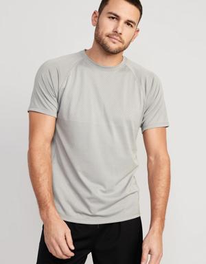 Old Navy Go-Dry Cool Textured Performance T-Shirt for Men gray