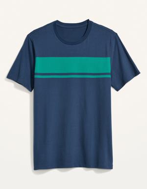 Old Navy Soft-Washed Center-Stripe T-Shirt for Men blue