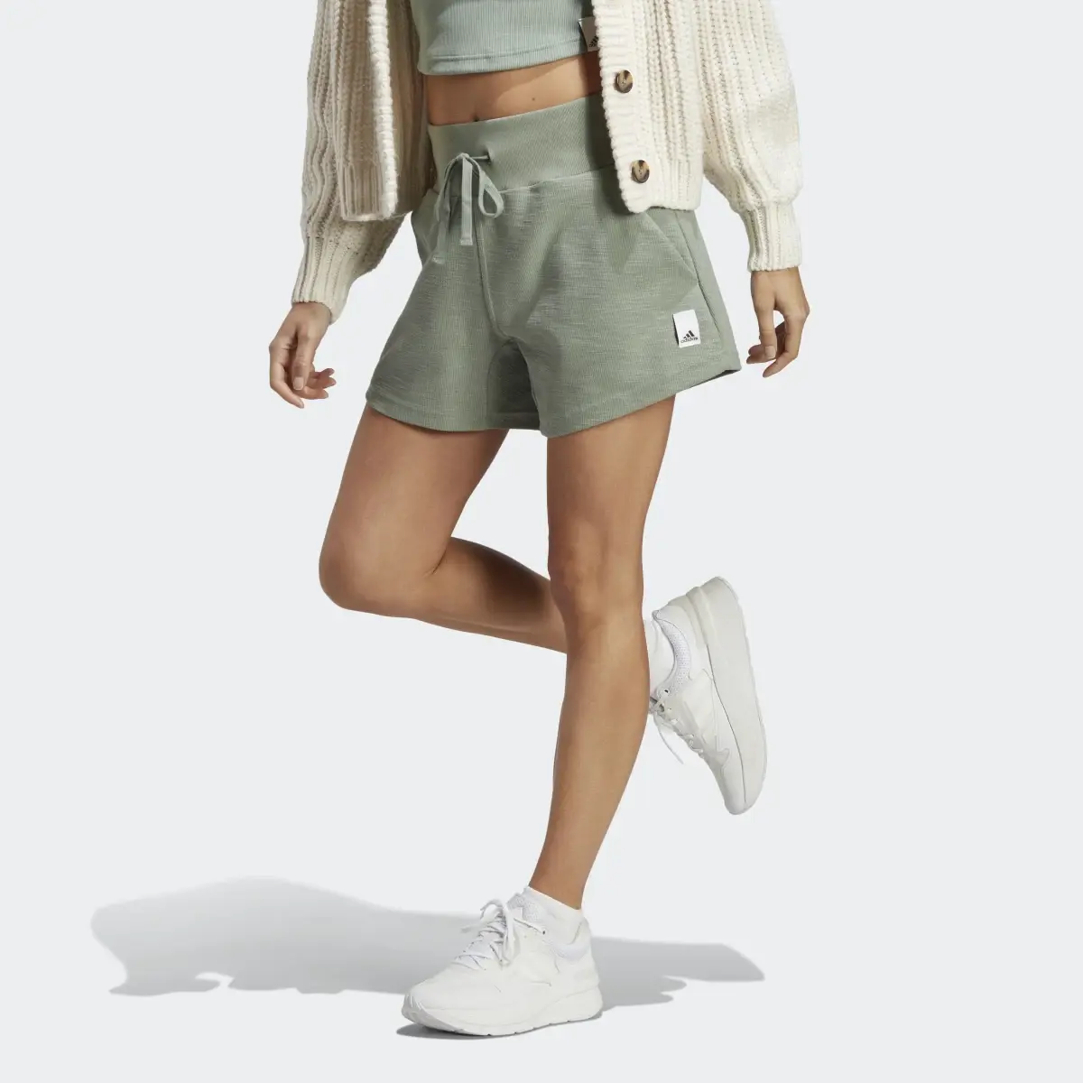 Adidas Lounge Terry Loop Shorts. 1