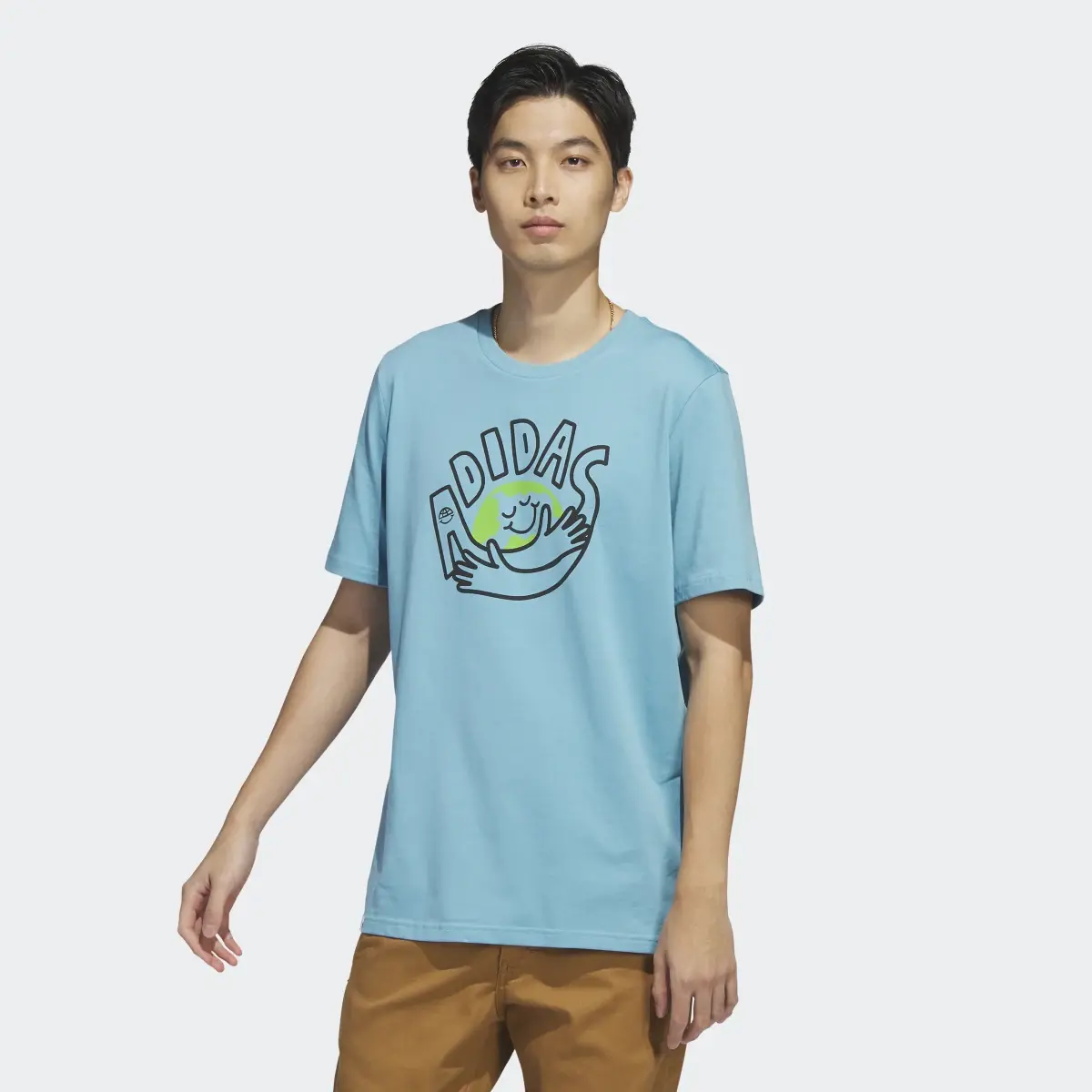 Adidas Change Through Sports Earth Graphic Tee. 2