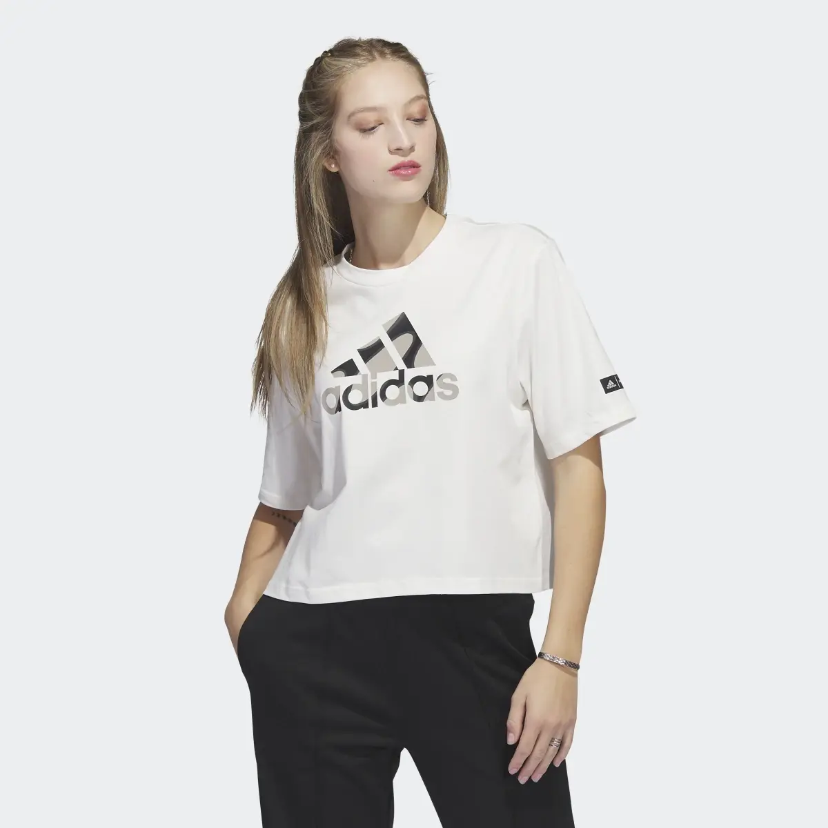 Adidas Marimekko Crop T-Shirt. 2