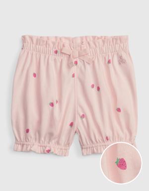 Baby 100% Organic Cotton Mix and Match Pull-On Shorts pink