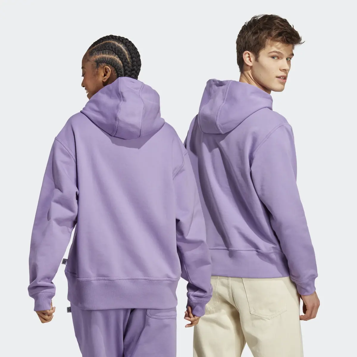 Adidas Lounge Heavy French Terry Hoodie. 2
