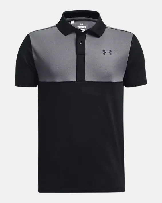 Under Armour Boys' UA Performance Colorblock Polo. 1