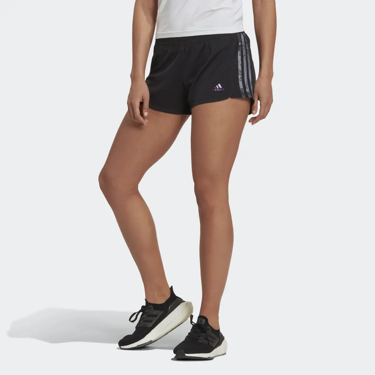 Adidas AEROREADY Made for Training Floral Pacer Shorts. 1