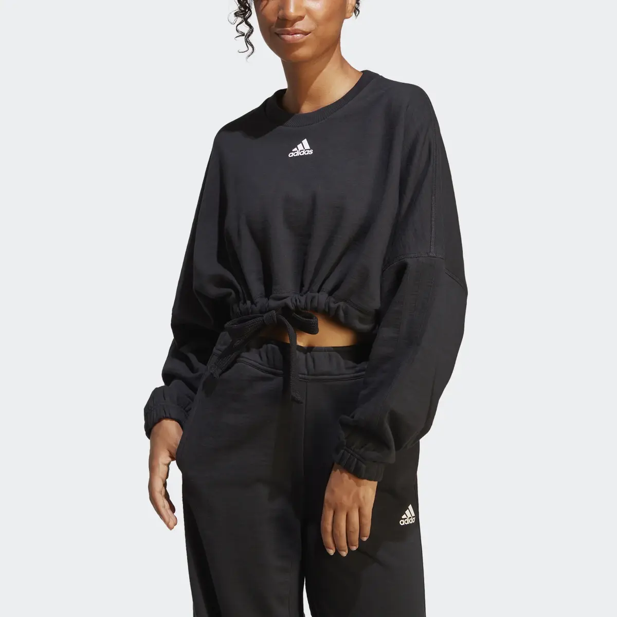 Adidas Dance Crop Versatile Sweatshirt. 1