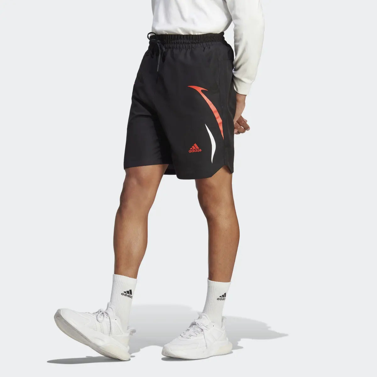 Adidas Colourblock Woven Shorts. 1