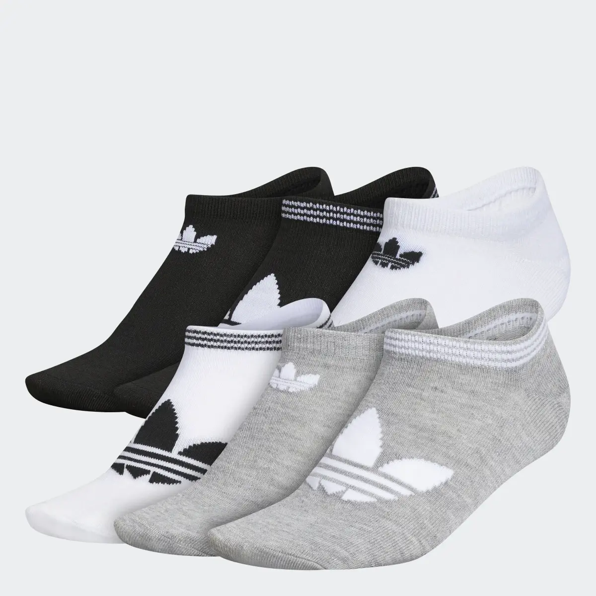 Adidas Trefoil Superlite No-Show Socks 6 Pairs. 1
