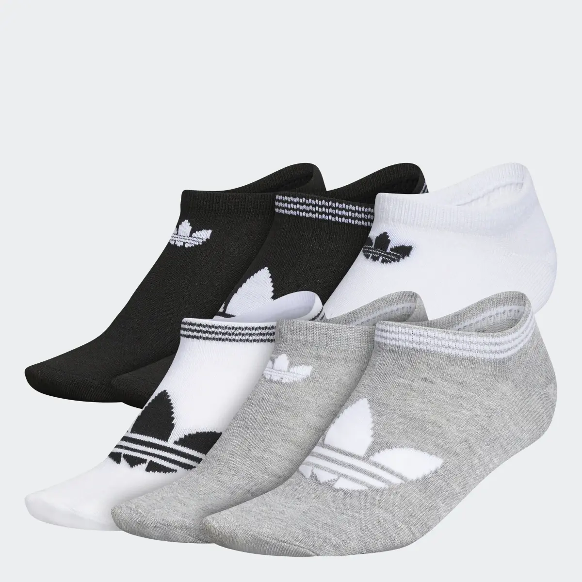 Adidas Trefoil Superlite No-Show Socks 6 Pairs. 1 Adidas Trefoil Superlite No-Show Socks 6 Pairs. 1