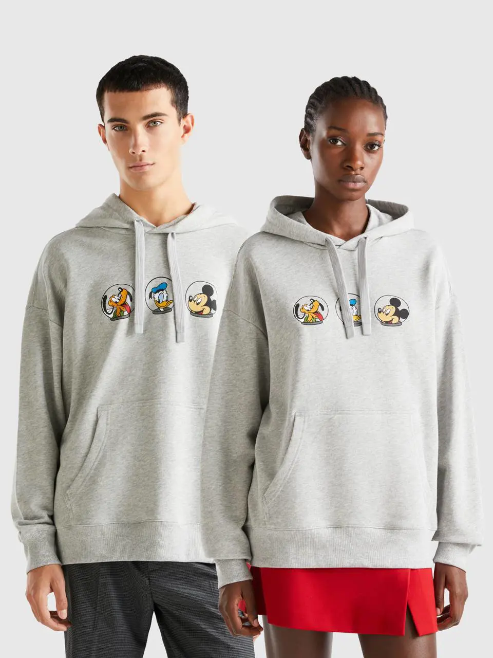 Benetton gray mickey & friends hoodie. 1