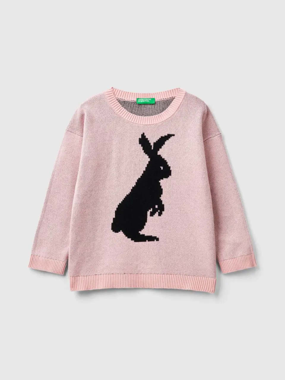 Benetton sweater with bunny design. 1