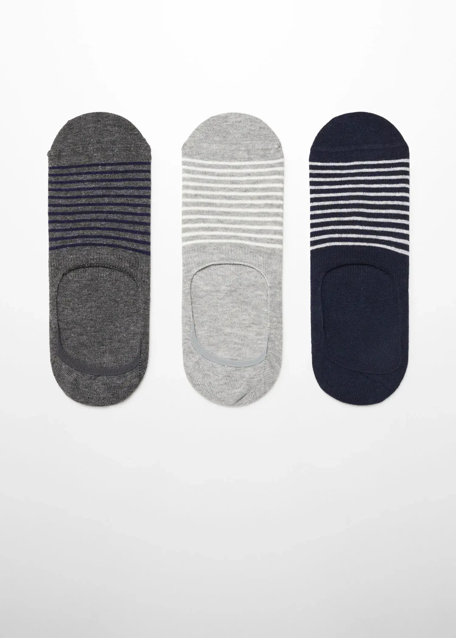 Mango 3-pack of striped design socks. 1