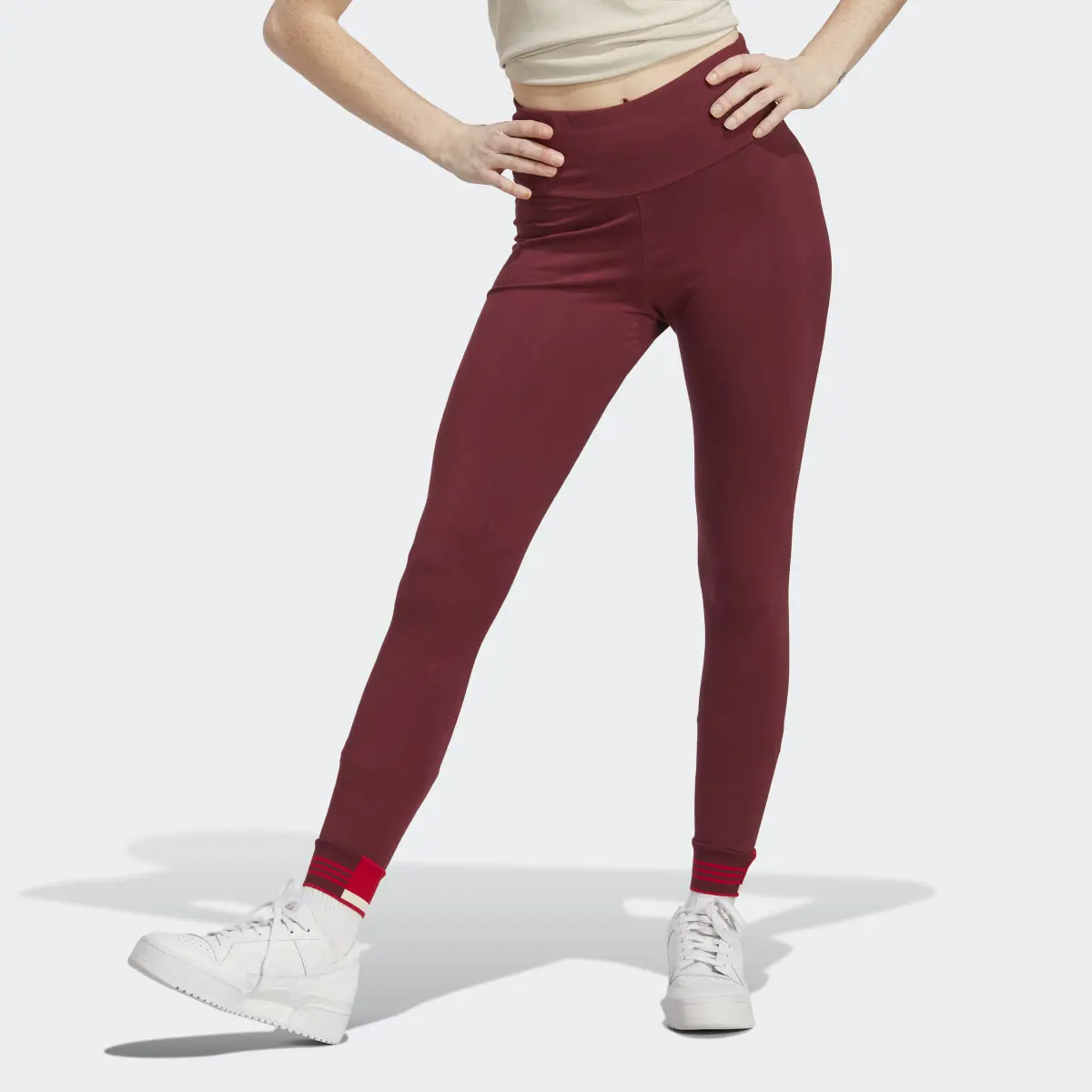 Adidas Ribbed Cuff Leggings. 1