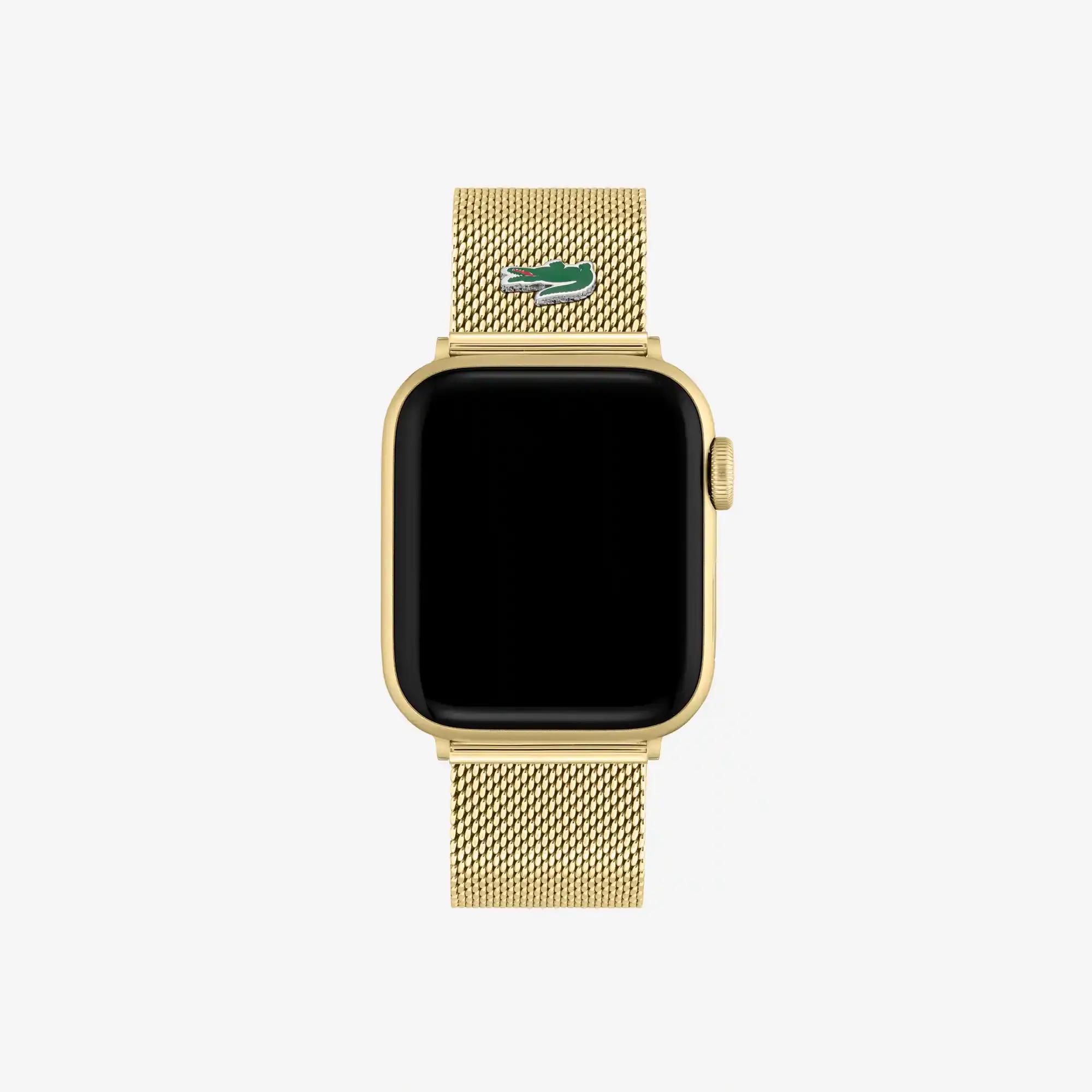 Lacoste Apple Watch bracelet en maille doré. 1