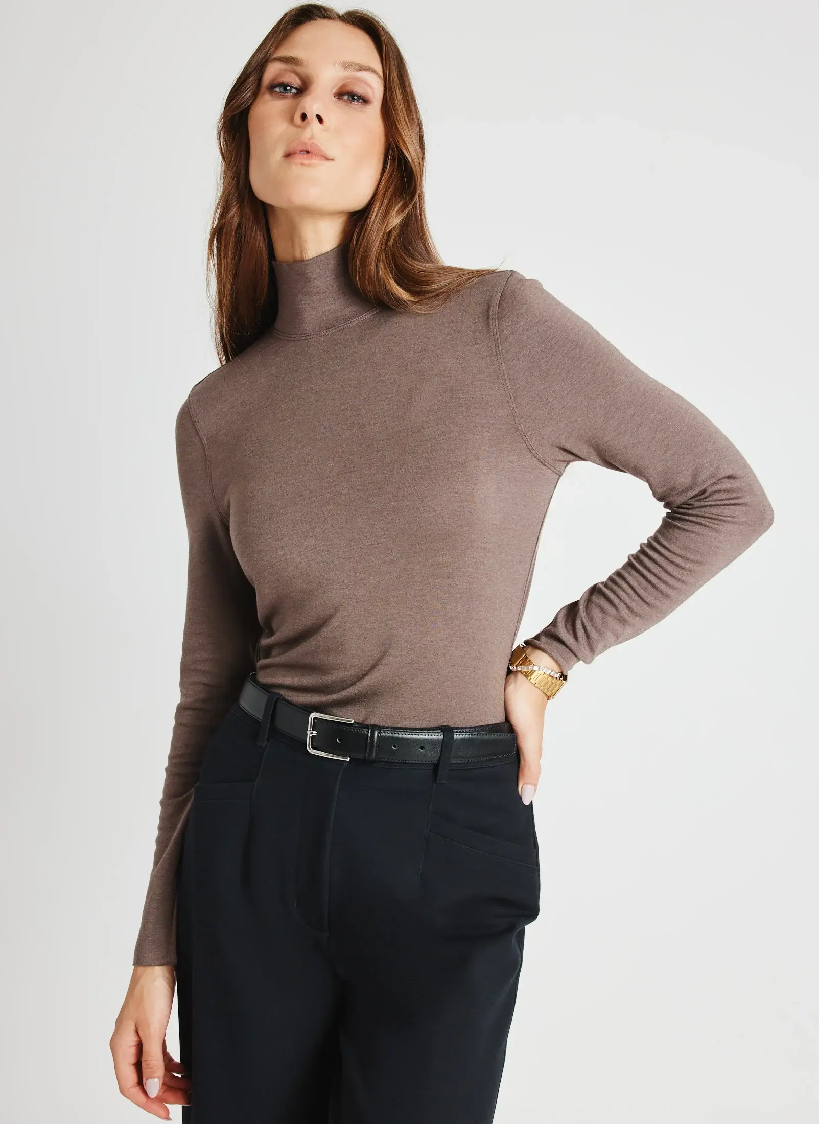 Kit And Ace Upgrade Brushed Turtleneck. 1