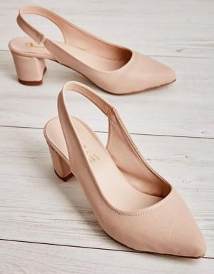 Nude Nubuk Kadın Klasik Topuklu Ayakkabı K01503721071