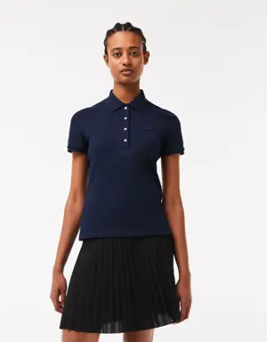 Lacoste Women's Slim Fit Stretch Cotton Piqué Polo