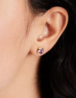 Fine Time To Shine Gem Studs