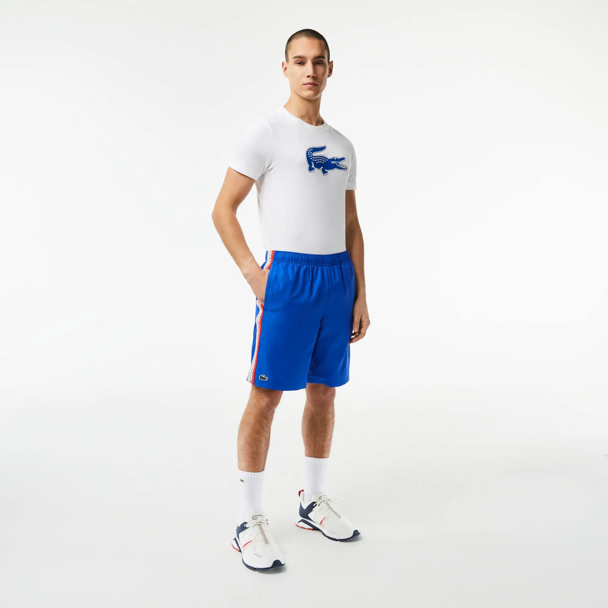 Lacoste Men’s Lacoste Recycled Polyester Tennis Shorts. 1