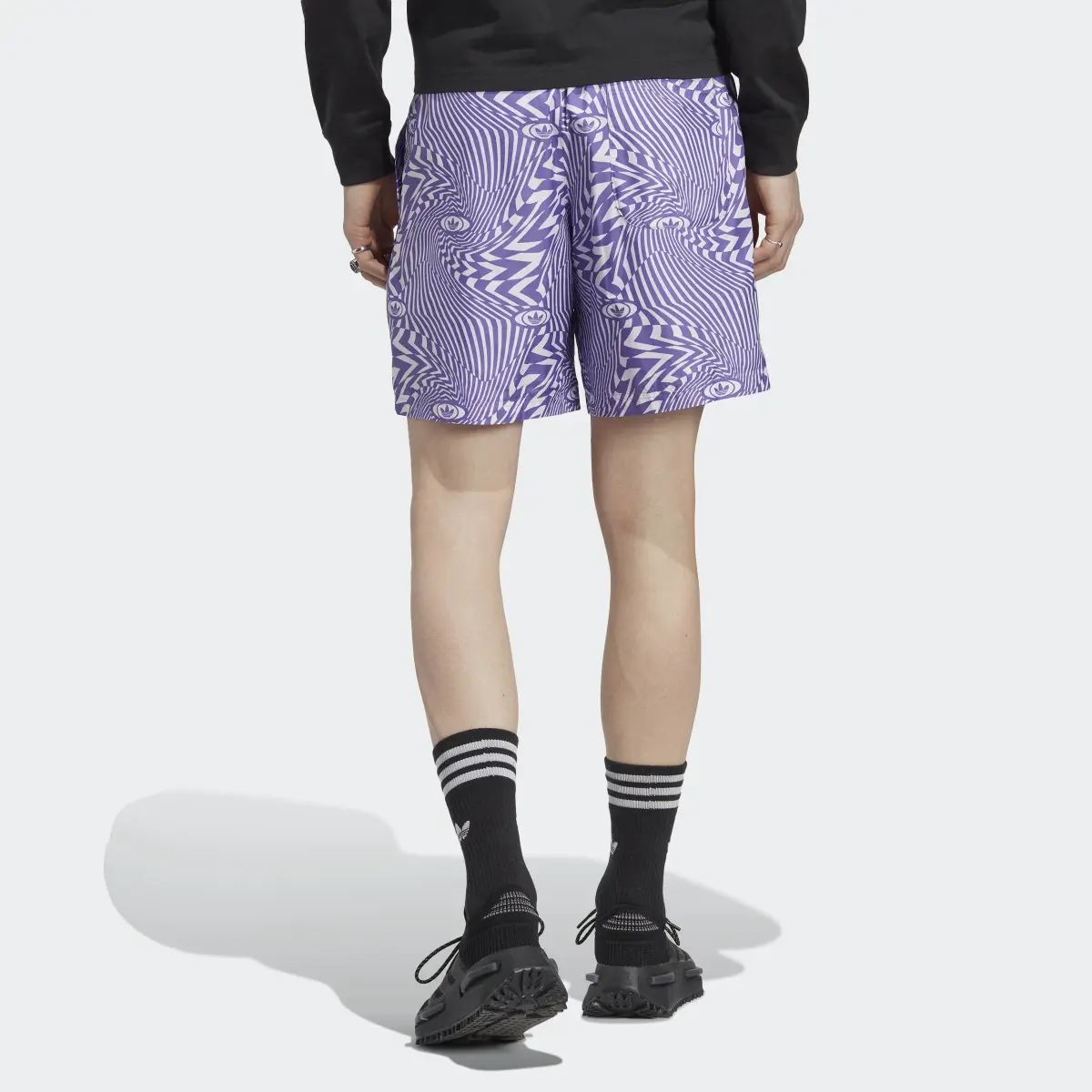 Adidas Rekive Allover Print Shorts. 3