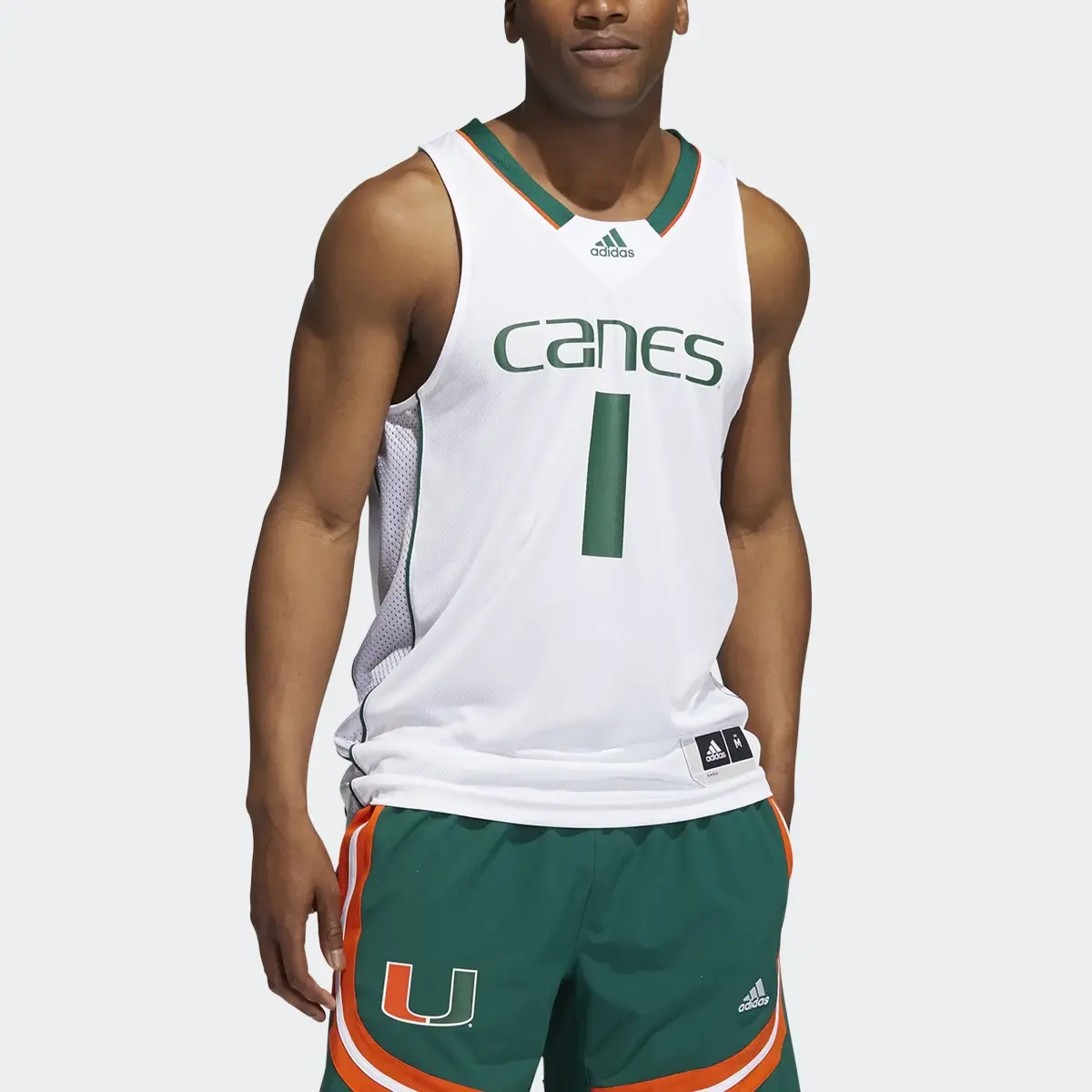 Adidas Hurricanes NCAA Swingman Jersey. 1